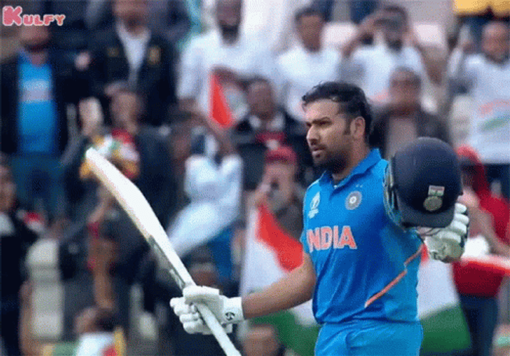 Rohit Sharma Century Hitman GIF