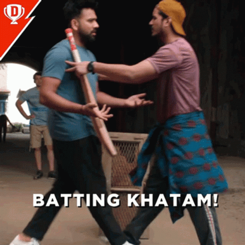 Rohit Sharma Funny Cricket GIF