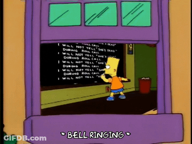 Roll Call Bart Simpsons GIF