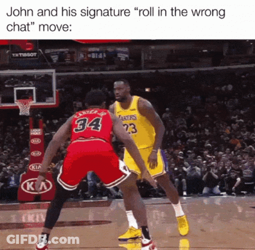 Roll In The Wrong Chat Lebron James GIF