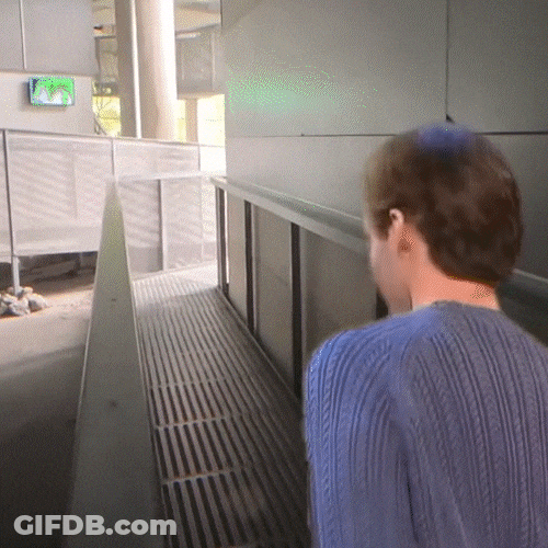 Roller Coaster Bill Hader Dance GIF