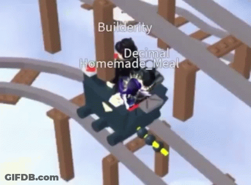 Roller Coaster Builderty Decimal Homemade Meal GIF
