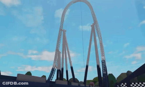 Roller Coaster In Video Game GIF