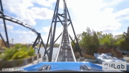 Roller Coaster Jurassic World GIF
