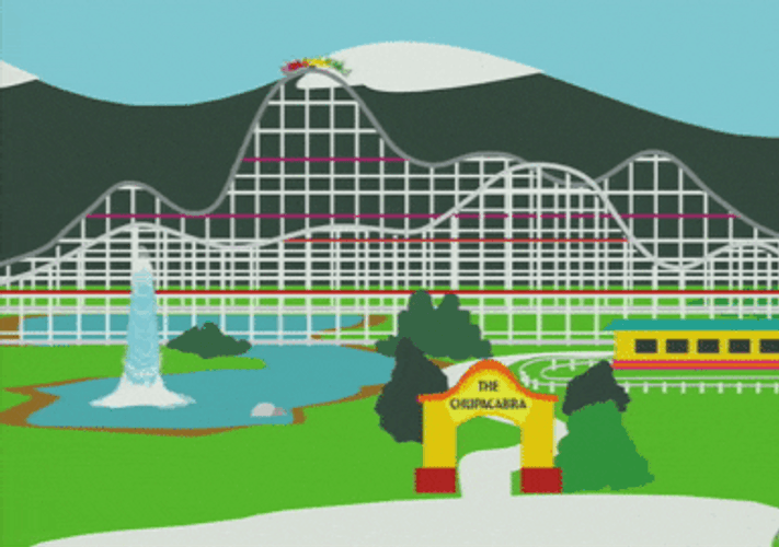 Roller Coaster Ride South Park GIF