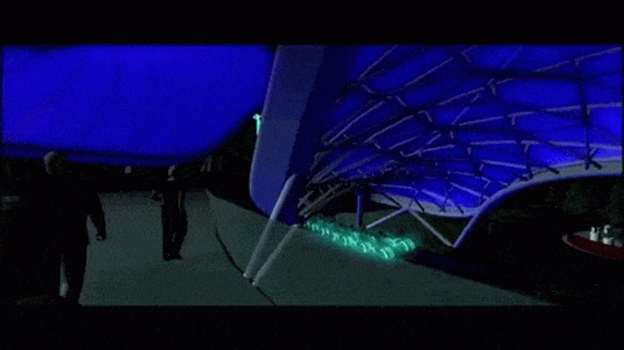 Roller Coaster Ride Tron Lightcycle GIF