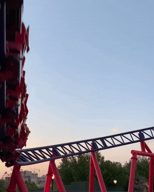Roller Coaster Ride Yerevan Park GIF