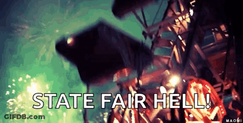 Roller Coaster Saying State Fair Hell GIF