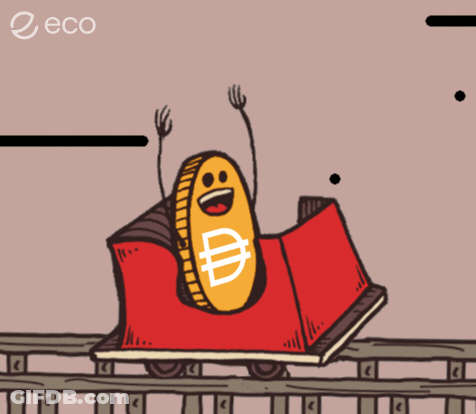 Roller Coaster With Coin Eco GIF