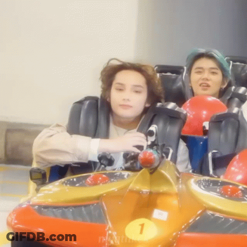 Roller Coaster With Number 1 On Front GIF