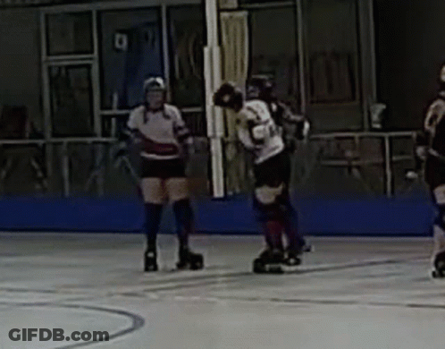 Roller Derby Players Playing Game GIF