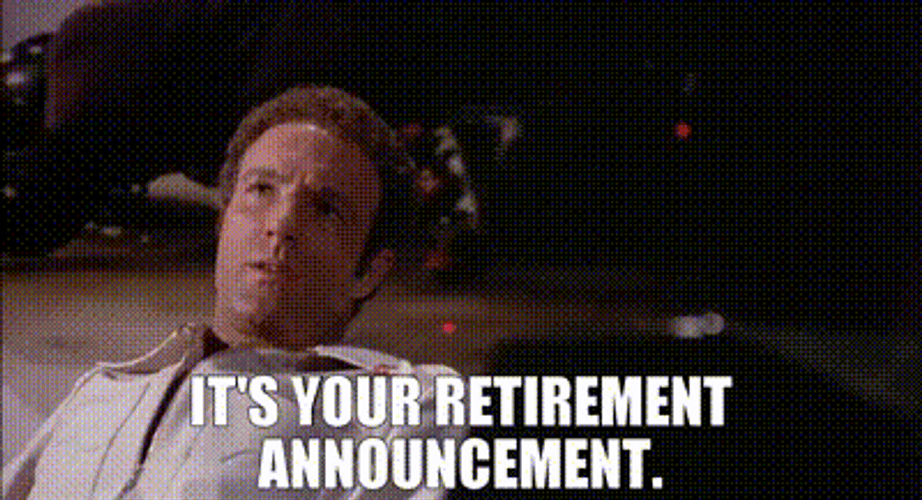 Rollerball Film James Caan As Jonathan E Retirement Announcement GIF