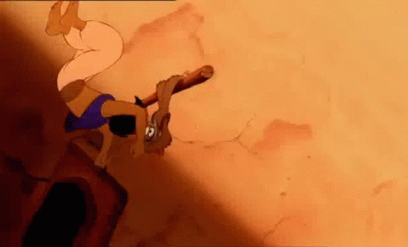 Rolling Aladdin & Abu GIF
