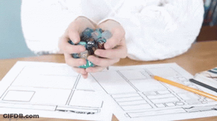 Rolling Dice Ginny Di Running Away GIF