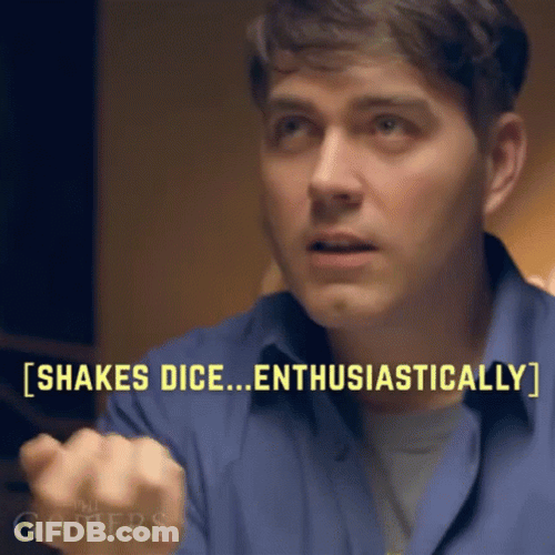 Rolling Dice Shake Dice Enthusiastically GIF