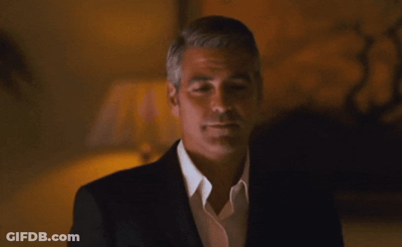 Rolling Eyes George Clooney GIF