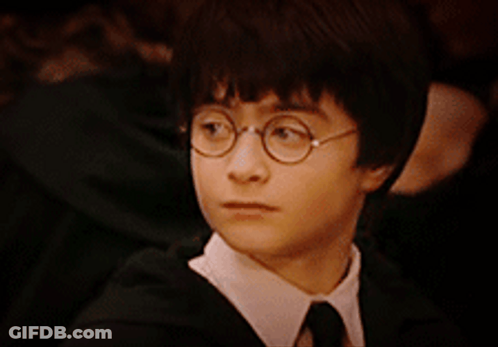 Rolling Eyes Harry Potter GIF