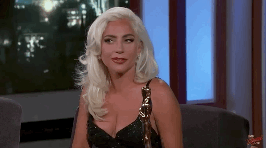 Rolling Eyes Lady Gaga GIF