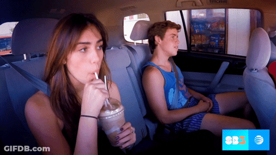Rolling Eyes Milkshake Break GIF
