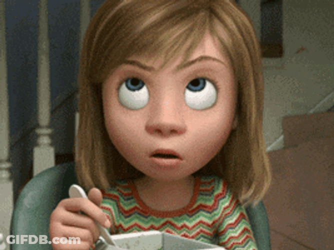 Rolling Eyes Riley Inside Out GIF