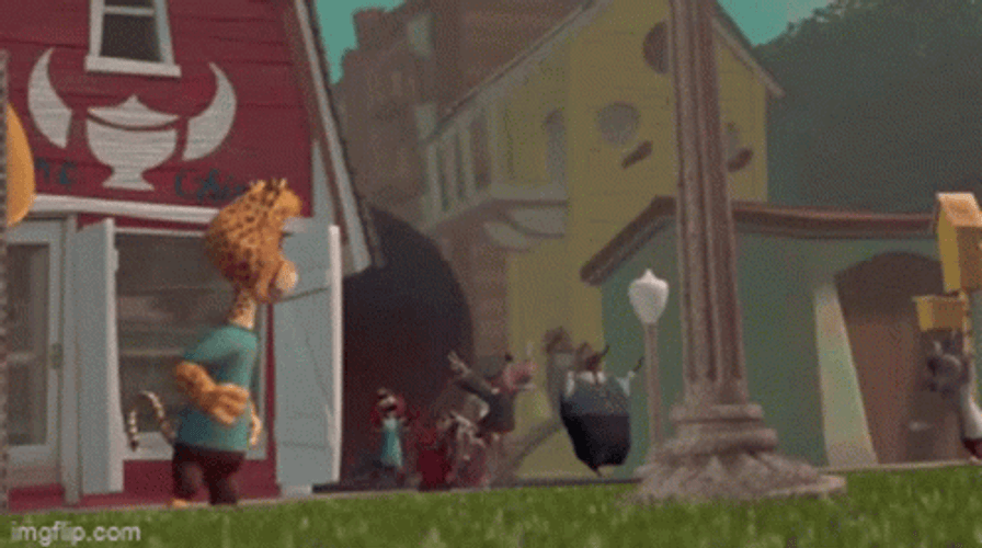 Rolling Huge Stone Chicken GIF