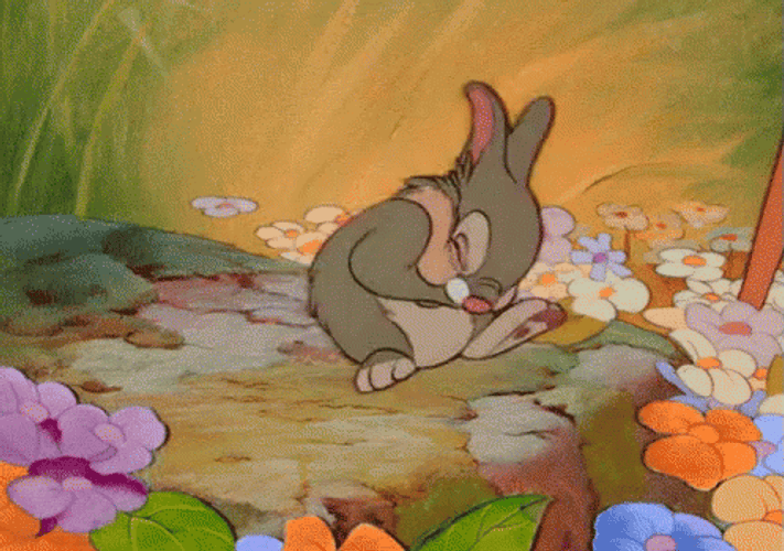 Rolling On The Floor Laughing Hare GIF