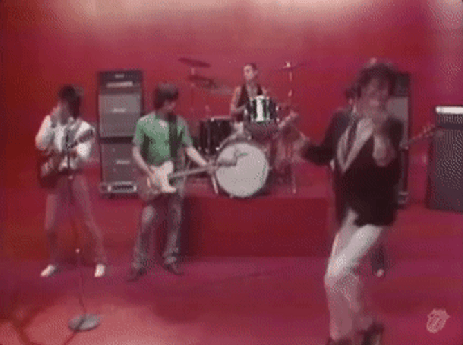 Rolling Stones Hyper Active Mick Jagger GIF