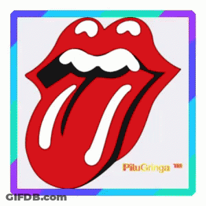Rolling Stones Logo Tongue Sticking Out GIF