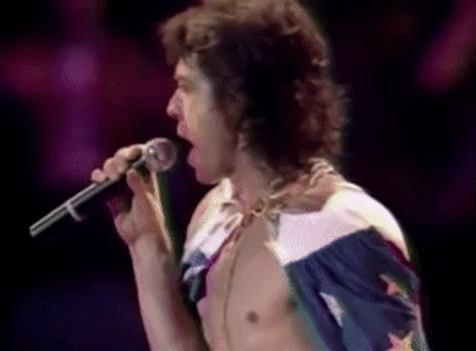 Rolling Stones Mick Jagger Bare Chested GIF