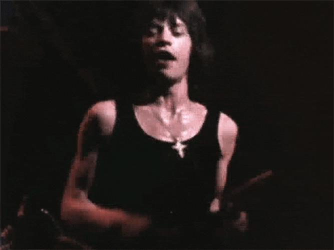 Rolling Stones Mick Jagger Pumped Up Clapping GIF