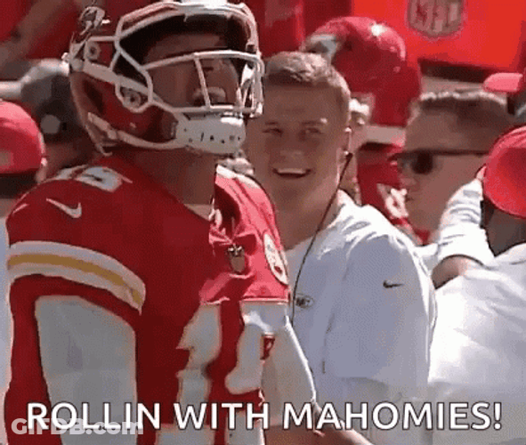 Rolling With Smilling Patrick Mahomes GIF