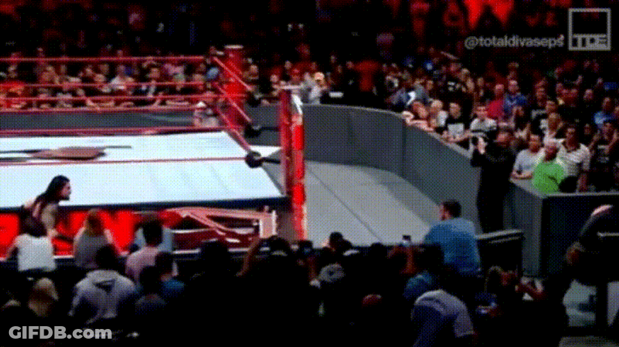 Roman Reigns Catches Chair GIF