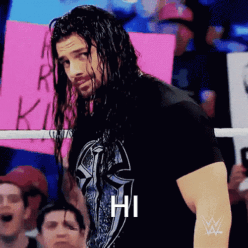 Roman Reigns Hi Wink GIF