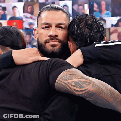 Roman Reigns Hugging GIF