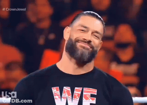 Roman Reigns Smiling We T-Shirt GIF