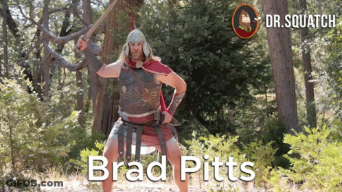 Roman Soldier With Brad Pitts GIF