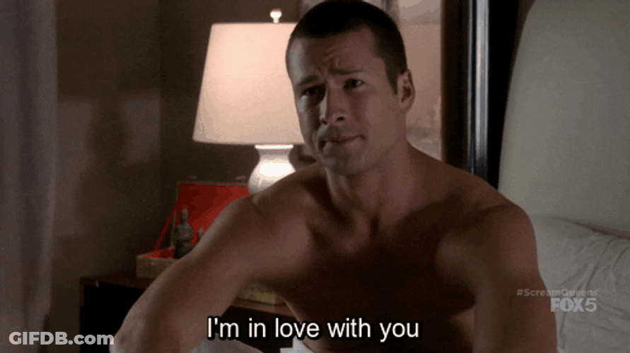 Romantic Glen Powell In Love GIF