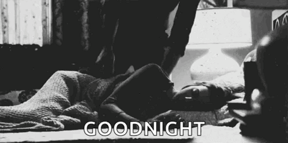 Romantic Good Night Kiss Forehead GIF