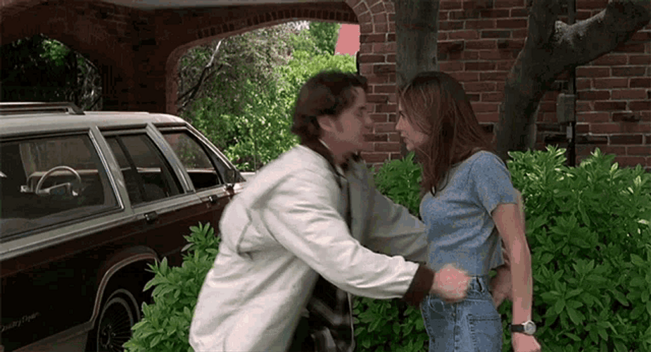 Romantic Hug Jeremy London Claire Forlani Mallrats Movie GIF