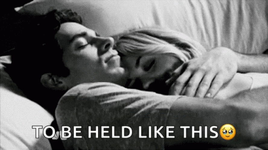Romantic Hug Kiss Forehead Lovers Cuddle Meme GIF