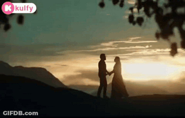 Romantic Hug Sunset Tamil Couple Relationship GIF
