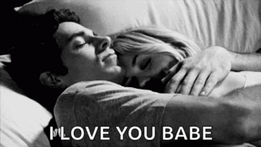 Romantic I Love You Bed Sweet Cuddles GIF