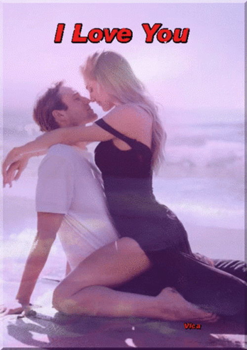 Romantic I Love You Sensual Kissing GIF