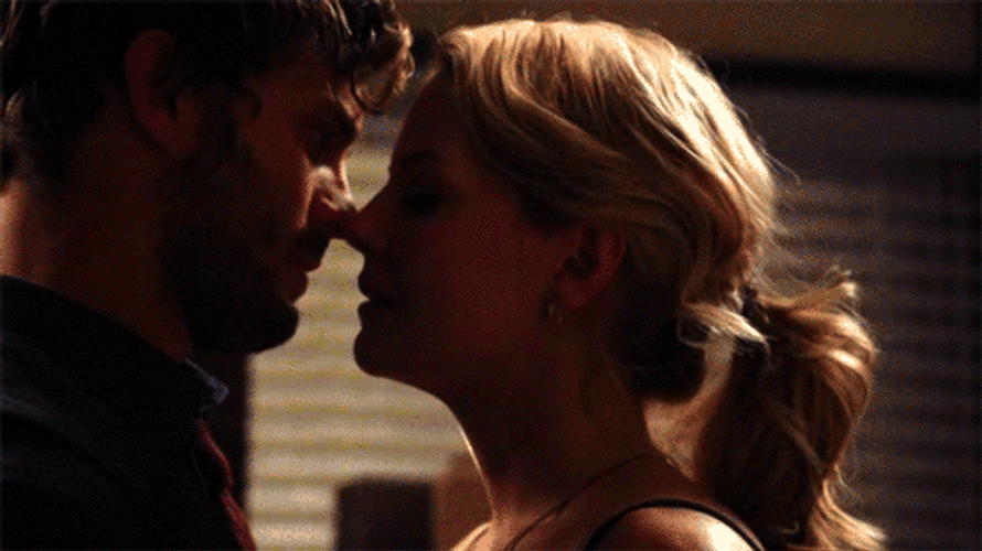 Romantic Kiss Emma And Graham GIF