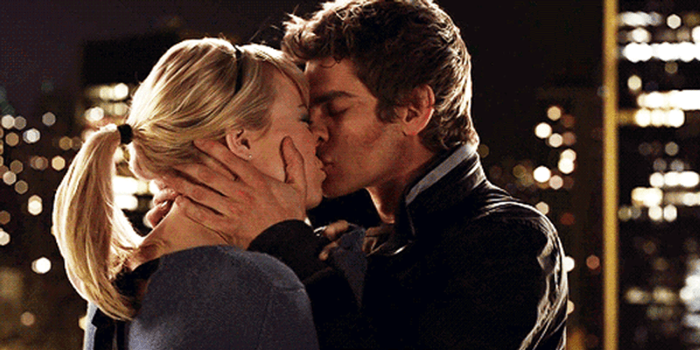 Romantic Kiss The Amazing Spider-Man GIF