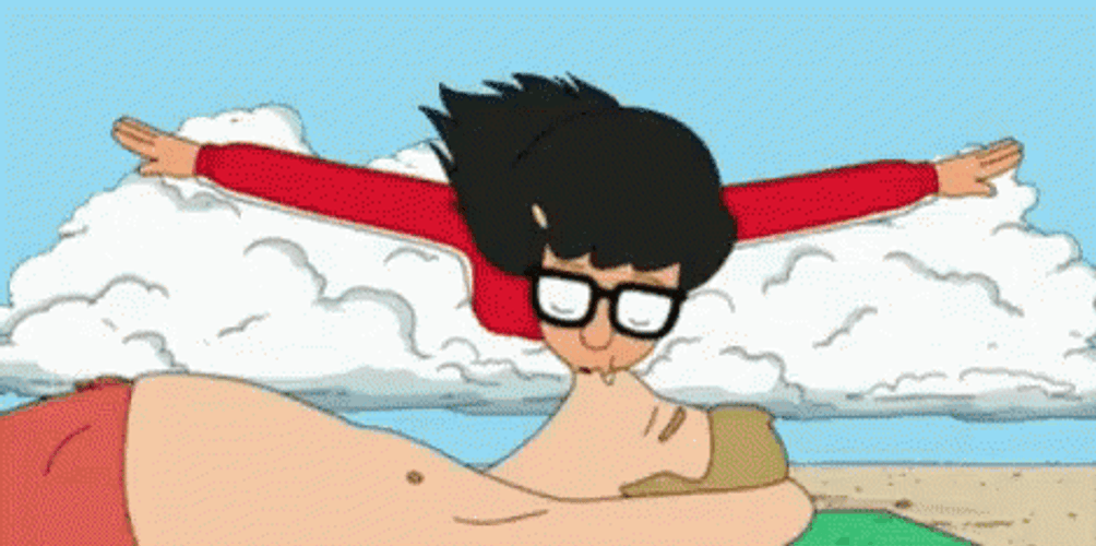 Romantic Kiss Tina Bob's Burgers GIF