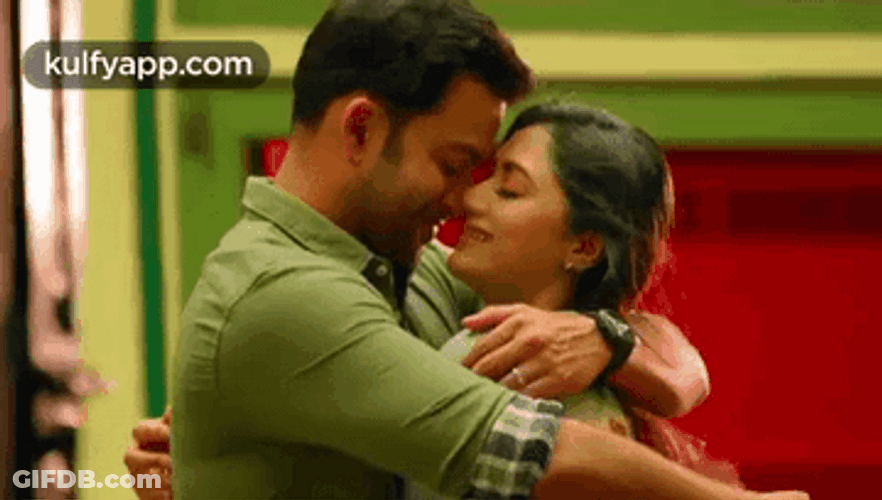 Romantic Love Hugging Couple GIF