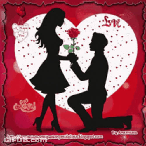 Romantic Love Of Proposing Man GIF