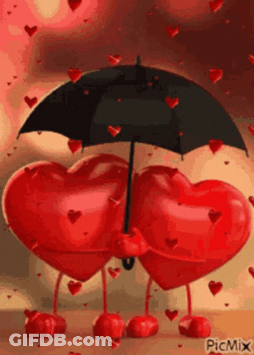 Romantic Love Sticking Together GIF