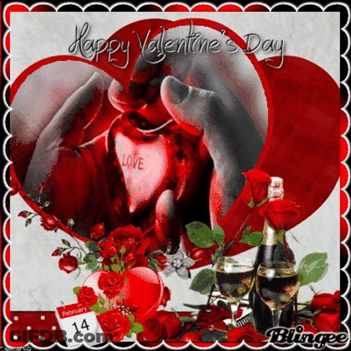 Romantic Valentines Message Artwork GIF